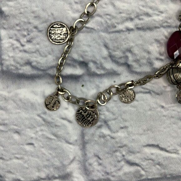 Premier Designs Passionista Antique Silver with Purple Beads Necklace - Picture 5 of 5